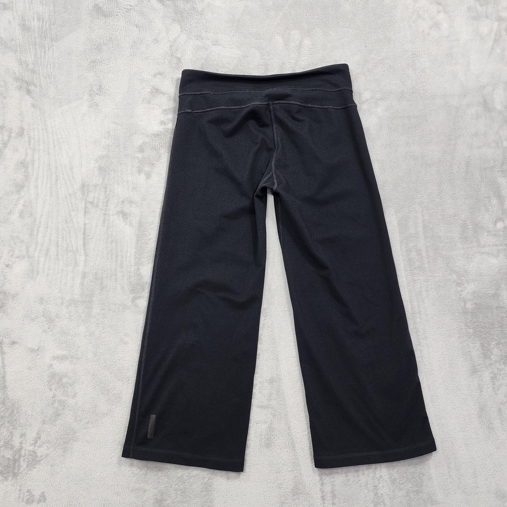 Zella Pants Womens 0 Black Crop Capri Straight Leg Pull On Yoga‎ Gym Workout - Picture 2 of 10